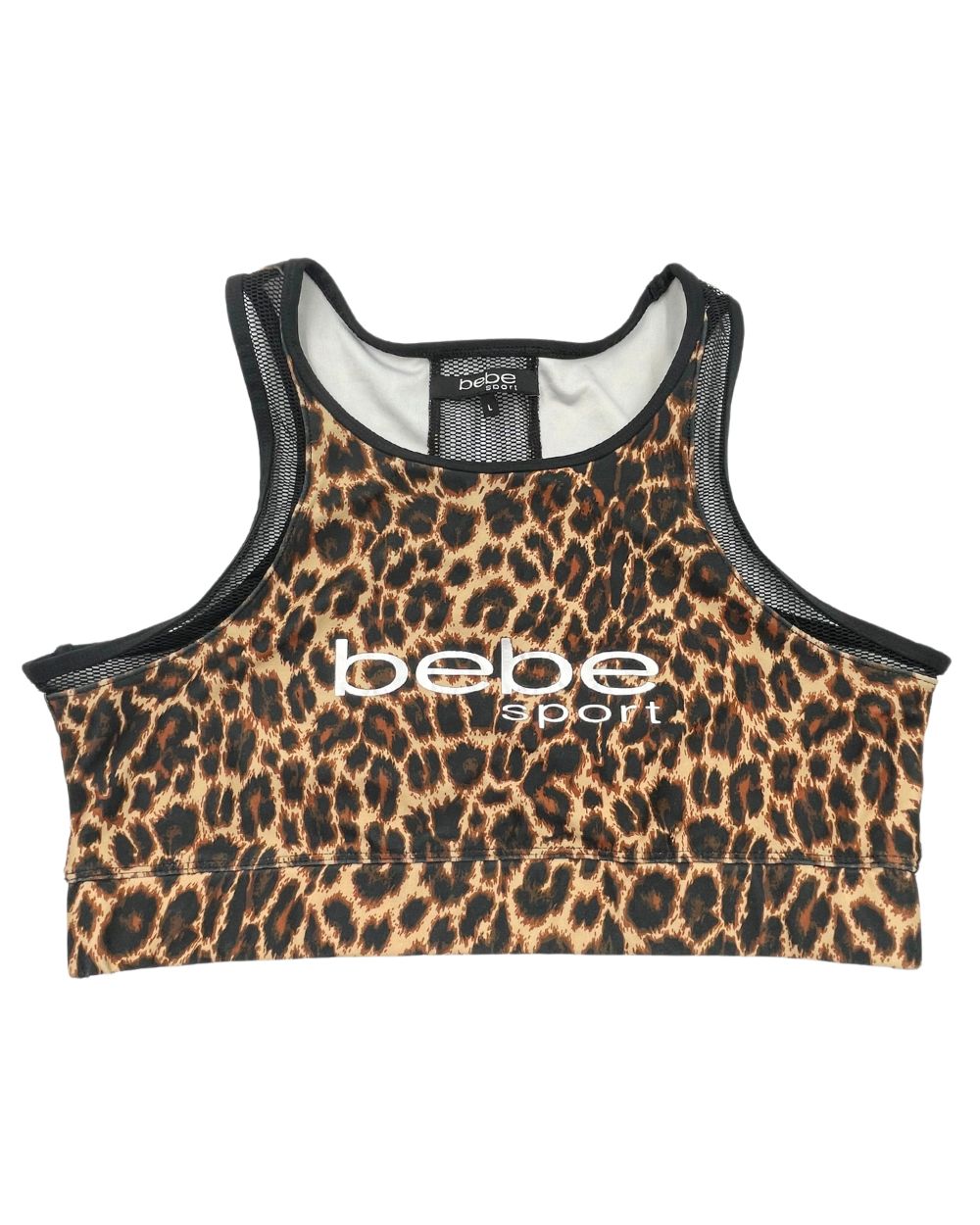 Bebe Leopard Print Sport Bra For Women L | ThriftHub.pk