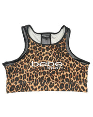 Bebe Leopard Print Sport Bra For Women L | ThriftHub.pk