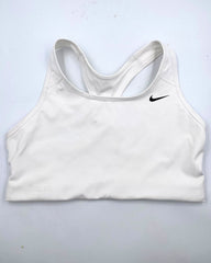 Nike White Sport Bra For Women Medium | ThriftHub.pk