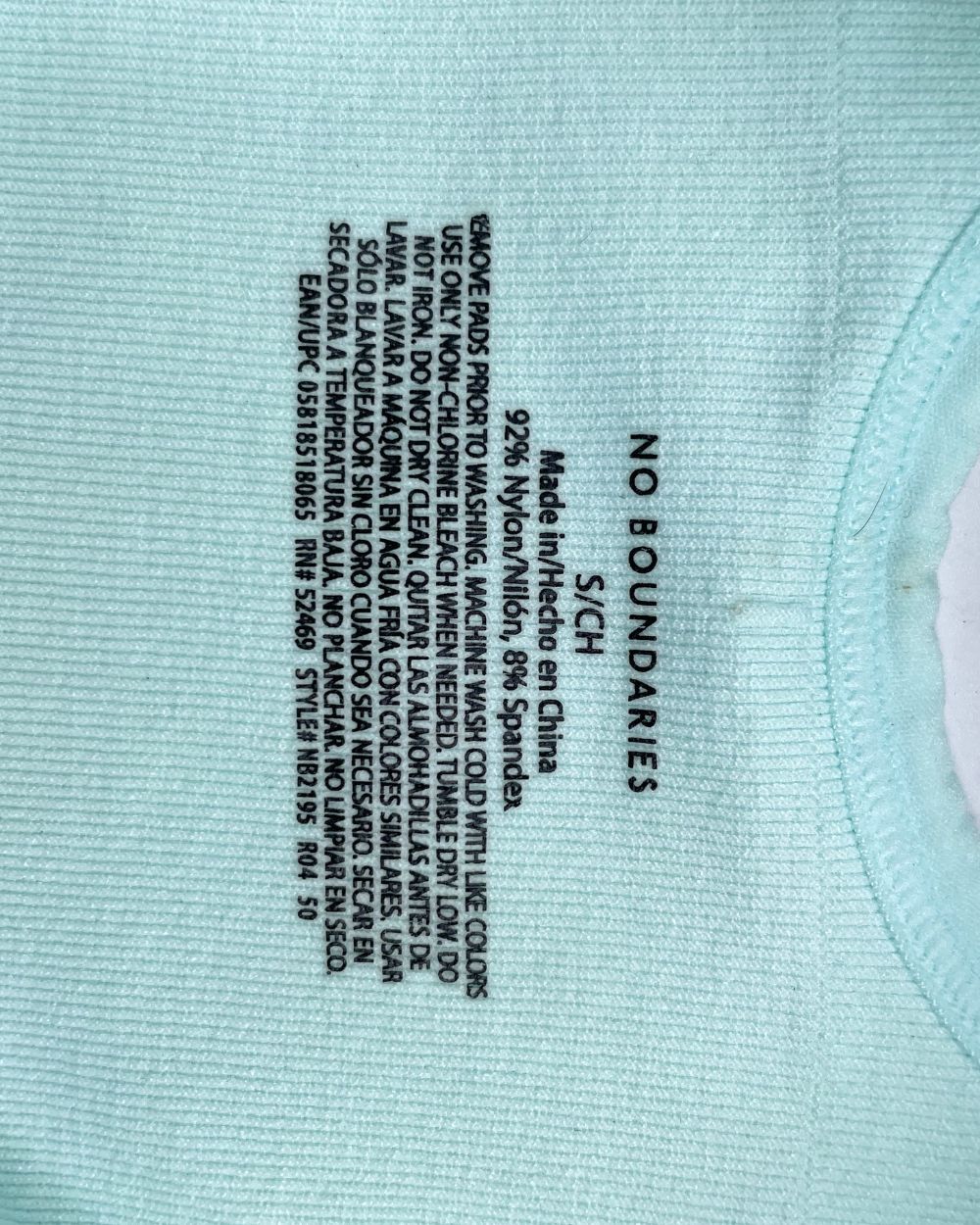 No Boundaries Blue Cotton Bra For Women S | ThriftHub.pk