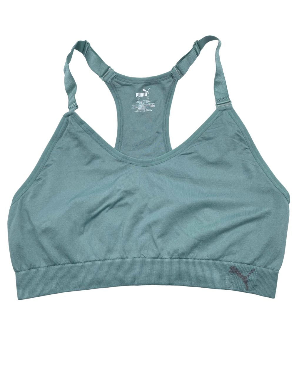 Puma Green Sport Bra For Women XL | ThriftHub.pk
