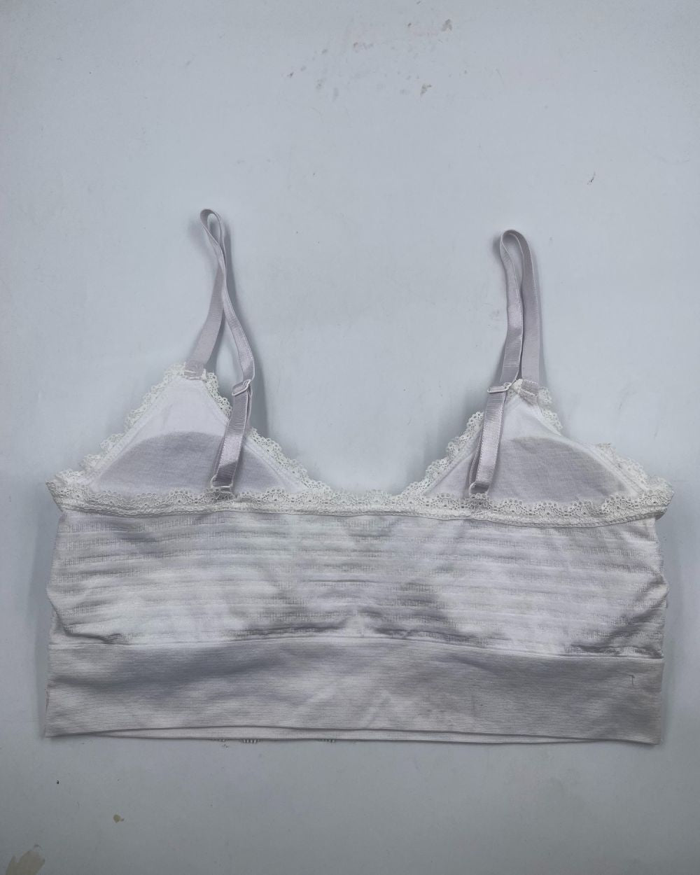 Laura Ashley White Sport Bra For Women L | ThriftHub.pk