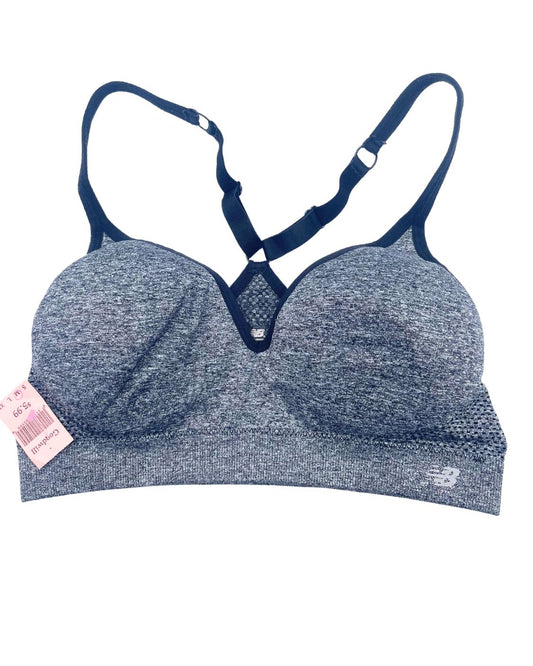 New Balance Gray Sport Bra For Women Medium | ThriftHub.pk
