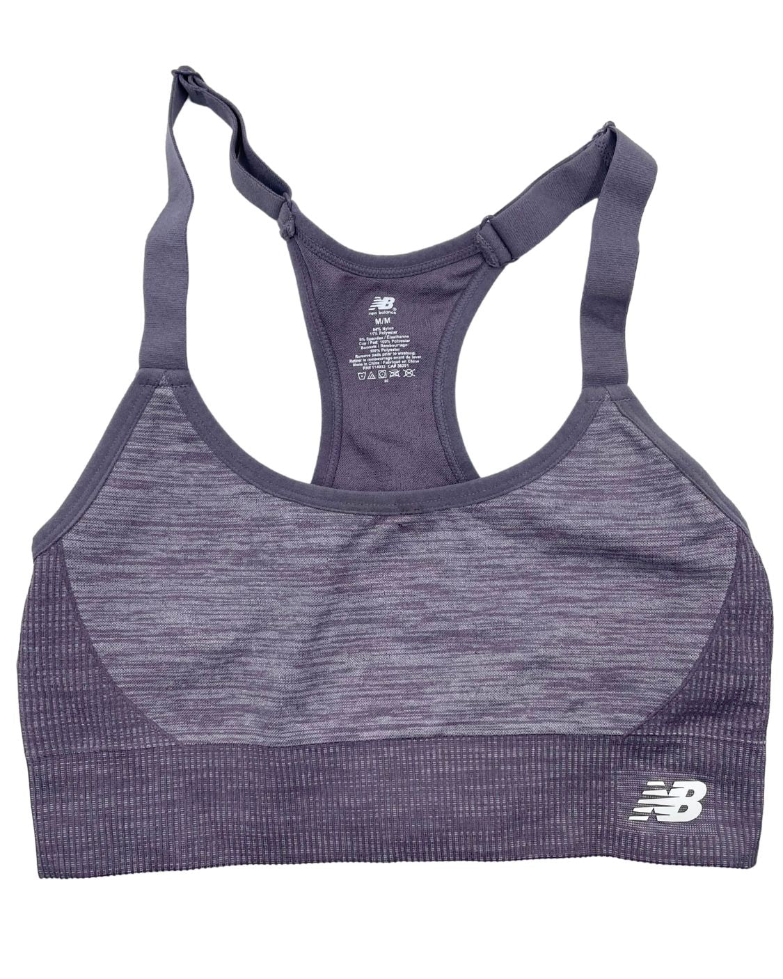 New Balance Gray Cotton Bra For Women Medium | ThriftHub.pk