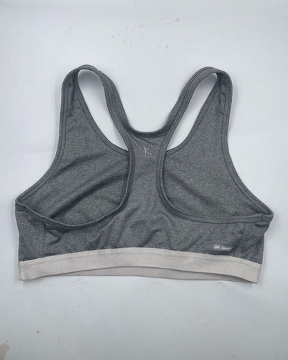 Danskin Gray Sport Bra For Women Medium | ThriftHub.pk