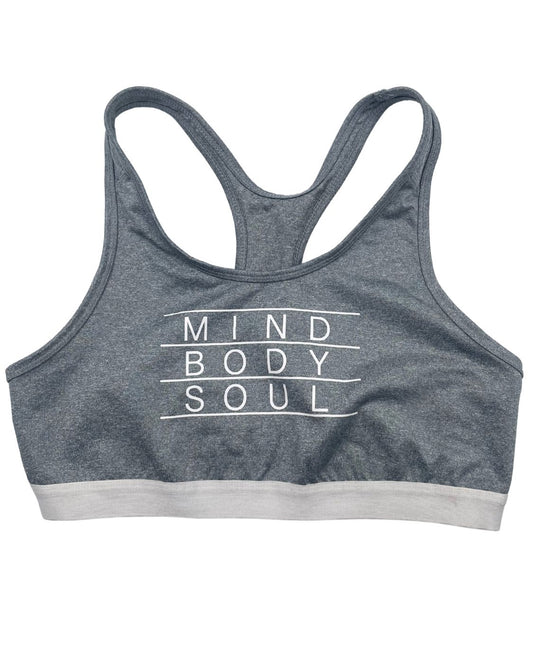 Danskin Gray Sport Bra For Women Medium | ThriftHub.pk