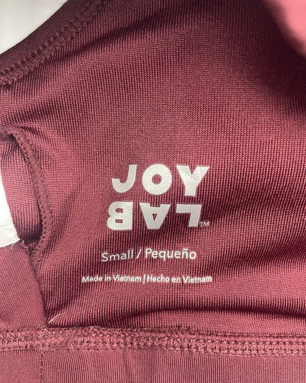 Joy Lab Maroon Sport Bra For Women S | ThriftHub.pk