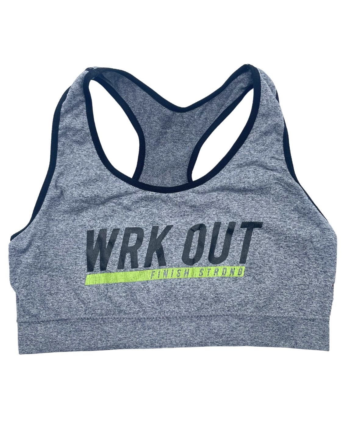 Work Out Gray Sport Bra For Women S | ThriftHub.pk