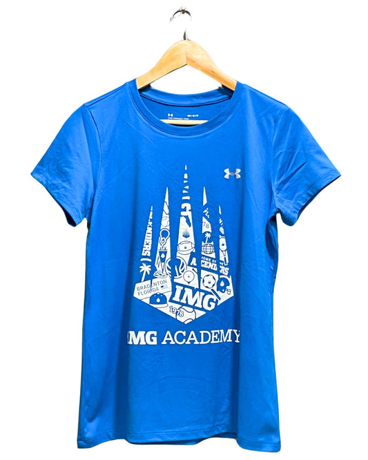 Under Armour Blue Sport T shirt For Women M | ThriftHub.pk