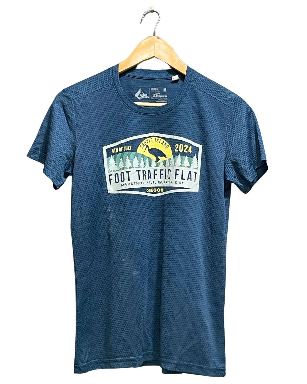 Leslie Jordan Blue Sport T shirt For Women M | ThriftHub.pk