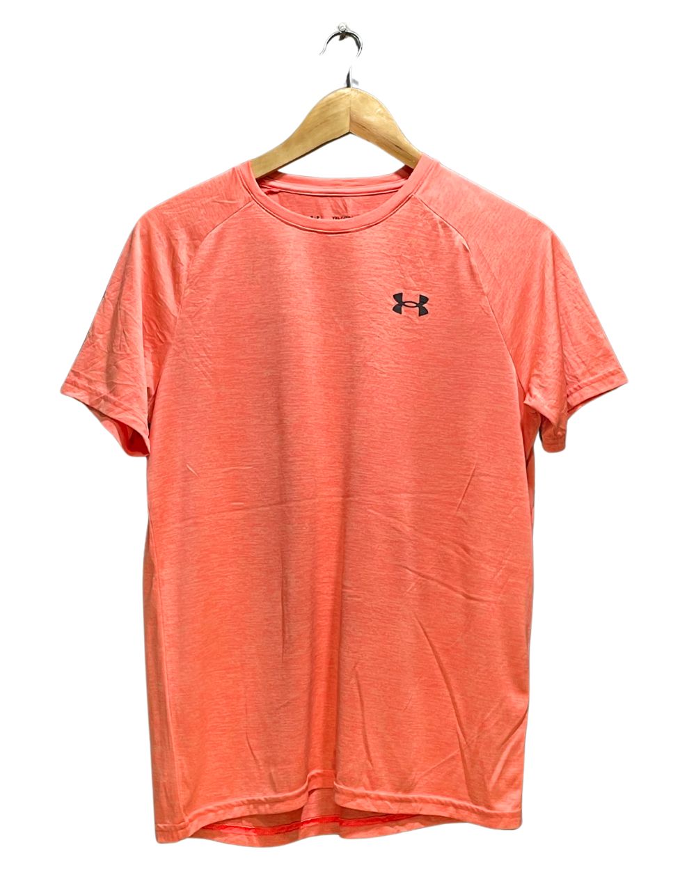Under Armour Orange Sport T shirt For Women XL | ThriftHub.pk