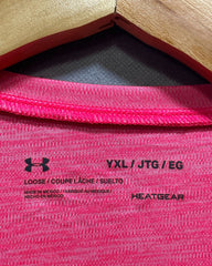 Under Armour Pink Sport T shirt For Women XL | ThriftHub.pk