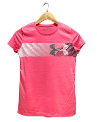 Under Armour Pink Sport T shirt For Women XL | ThriftHub.pk