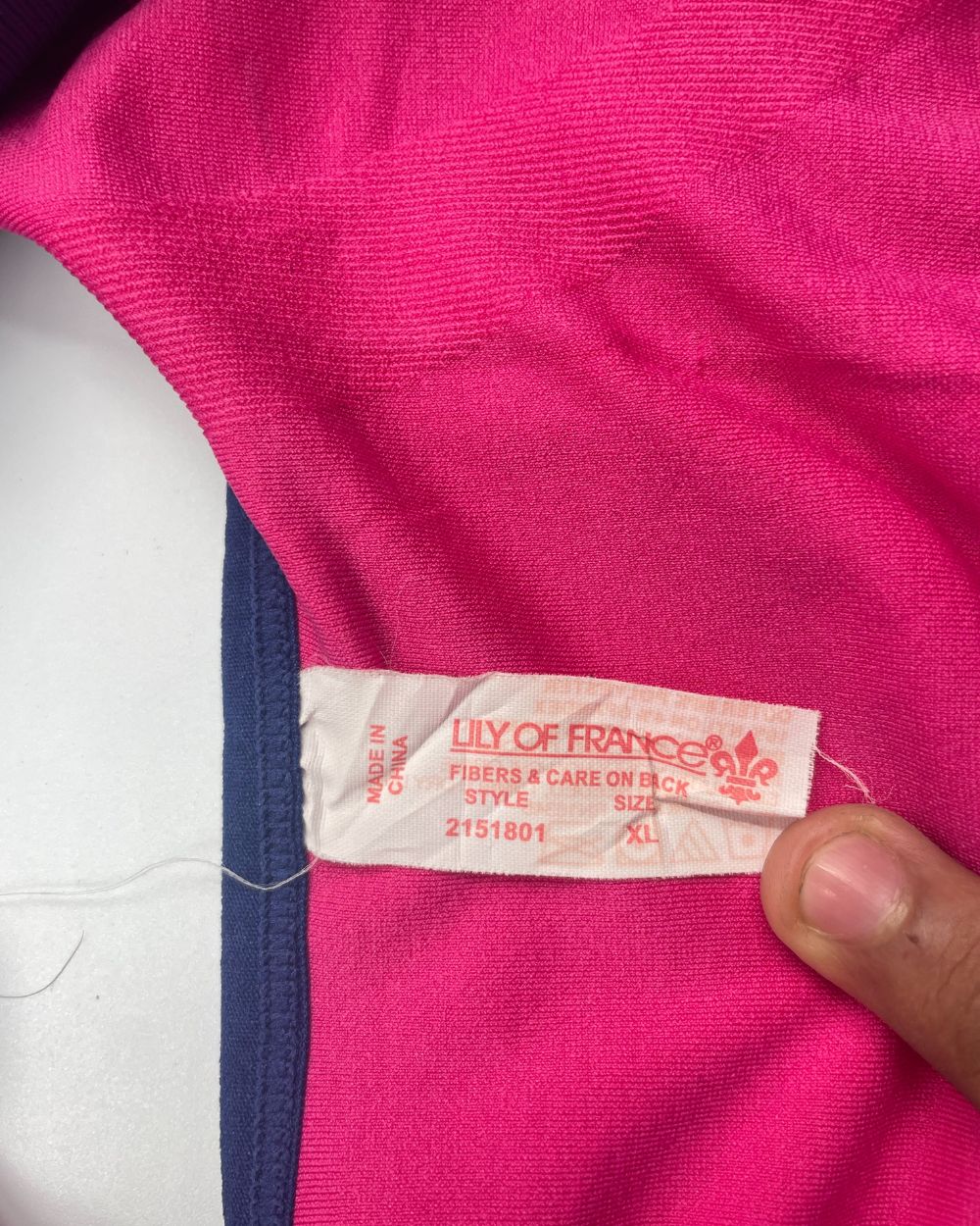 Lily Of France Blue Sport Bra For Women M | ThriftHub.pk