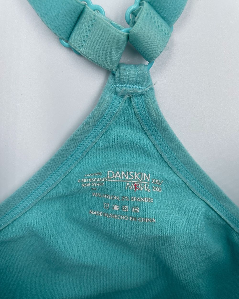 Danskin Blue Cotton Bra For Women XXL | ThriftHub.pk