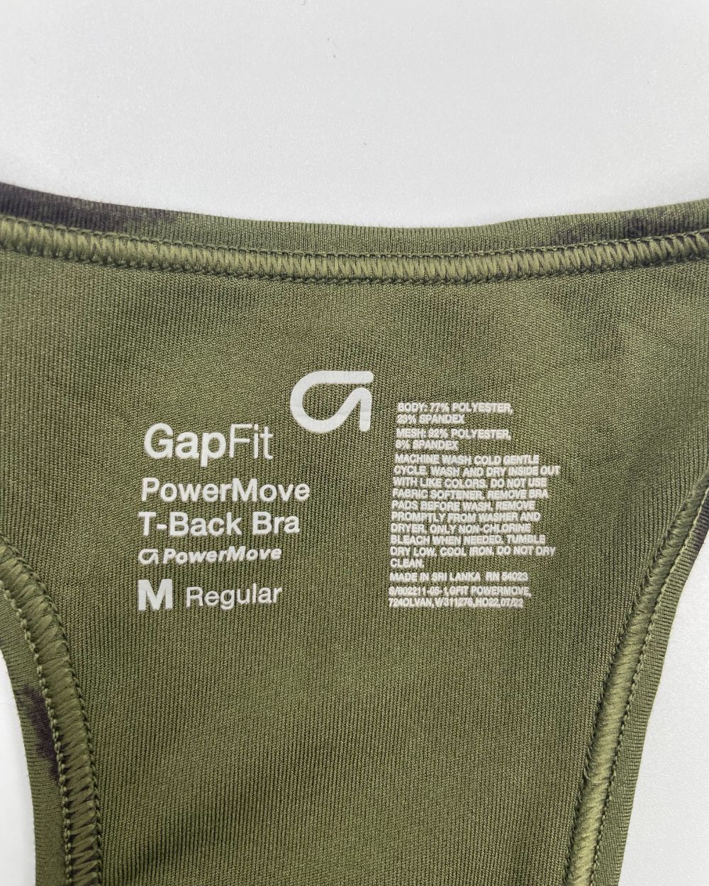 Gap Green Sport Bra For Women Medium | ThriftHub.pk