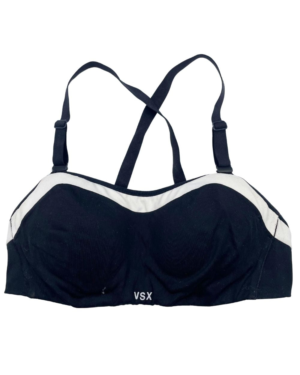 VSX Black Sport Bra For Women S | ThriftHub.pk