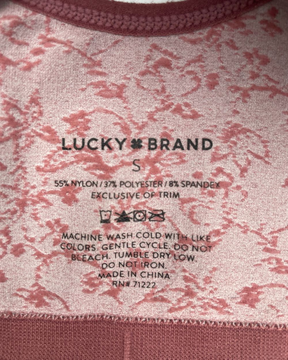 Lucky Brand Maroon Cotton Bra For Women S | ThriftHub.pk