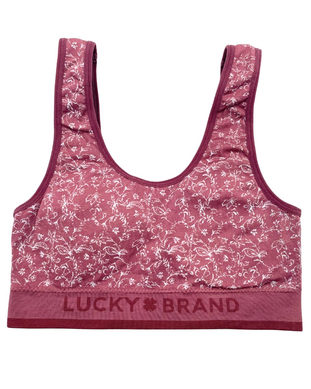 Lucky Brand Maroon Cotton Bra For Women S | ThriftHub.pk