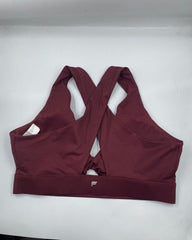 Fabletics Maroon Sport Bra For Women XX Large | ThriftHub.pk