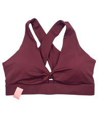 Fabletics Maroon Sport Bra For Women XX Large | ThriftHub.pk