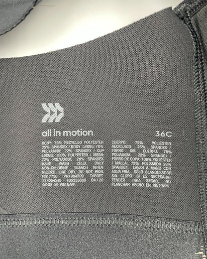 All In Motion Black Sport Bra For Women L | ThriftHub.pk