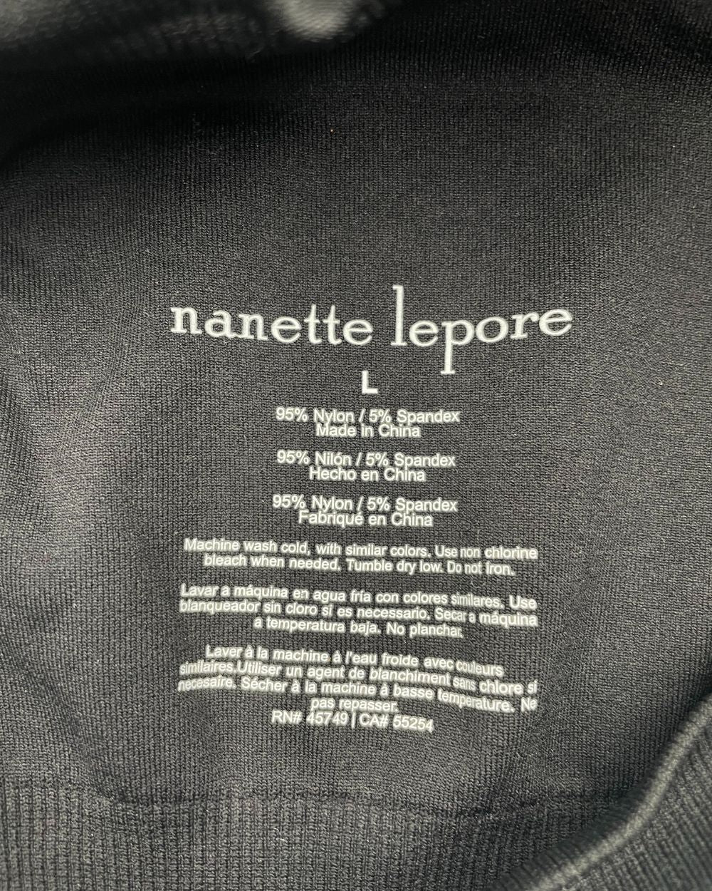 Nanette Lepore Black Sport Bra For Women L | ThriftHub.pk