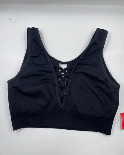 Nanette Lepore Black Sport Bra For Women L | ThriftHub.pk