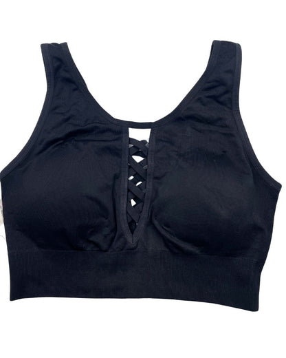 Nanette Lepore Black Sport Bra For Women L | ThriftHub.pk
