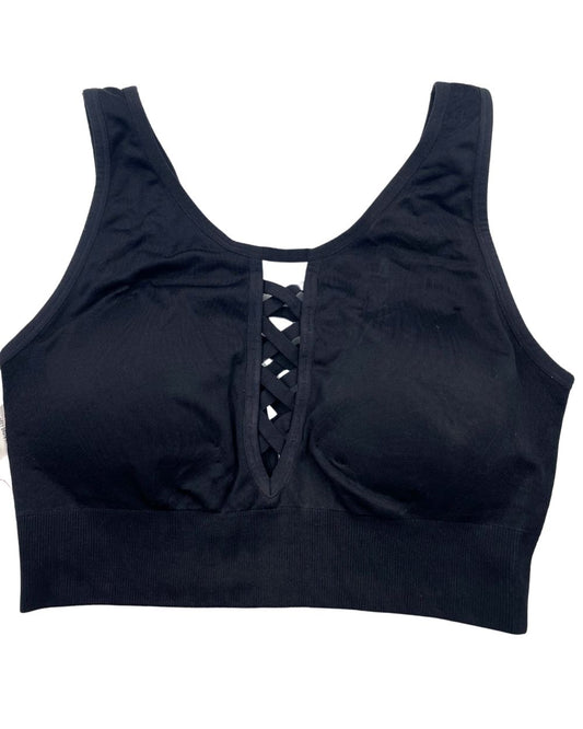 Nanette Lepore Black Sport Bra For Women L | ThriftHub.pk