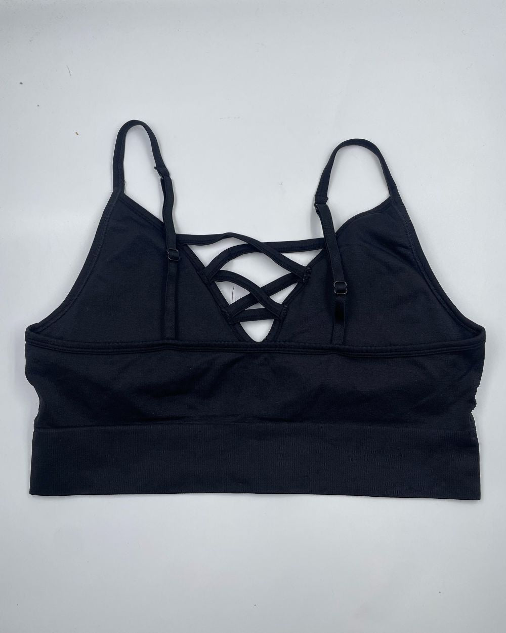 No Boundaries Black Sport Bra For Women XL | ThriftHub.pk