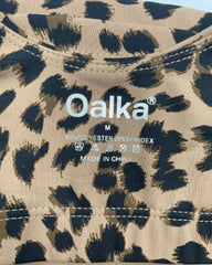 Oalka Leopard Print Sport Bra For Women M | ThriftHub.pk
