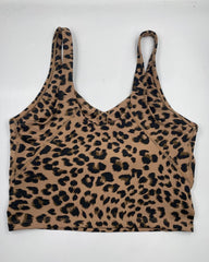 Oalka Leopard Print Sport Bra For Women M | ThriftHub.pk