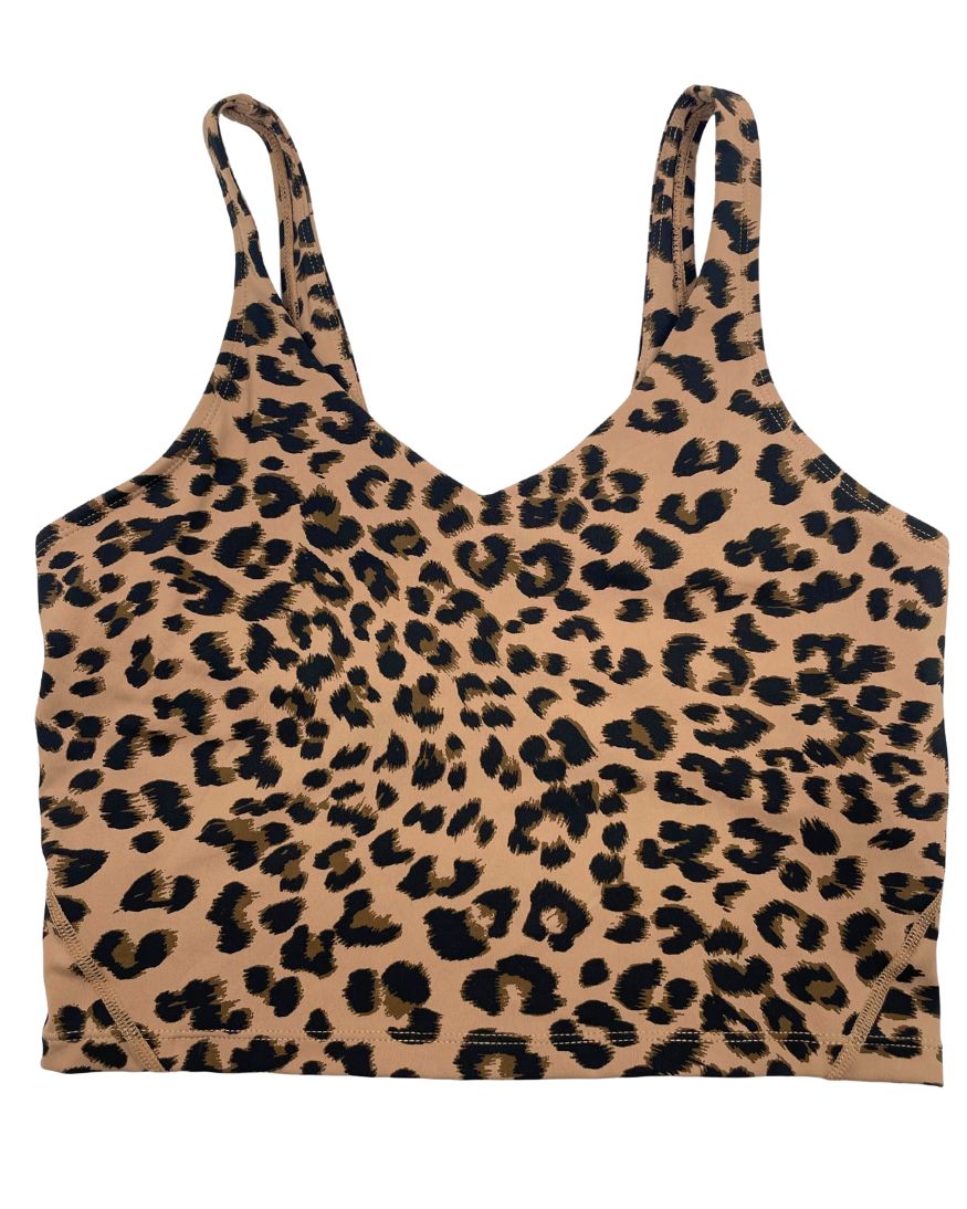 Oalka Leopard Print Sport Bra For Women M | ThriftHub.pk