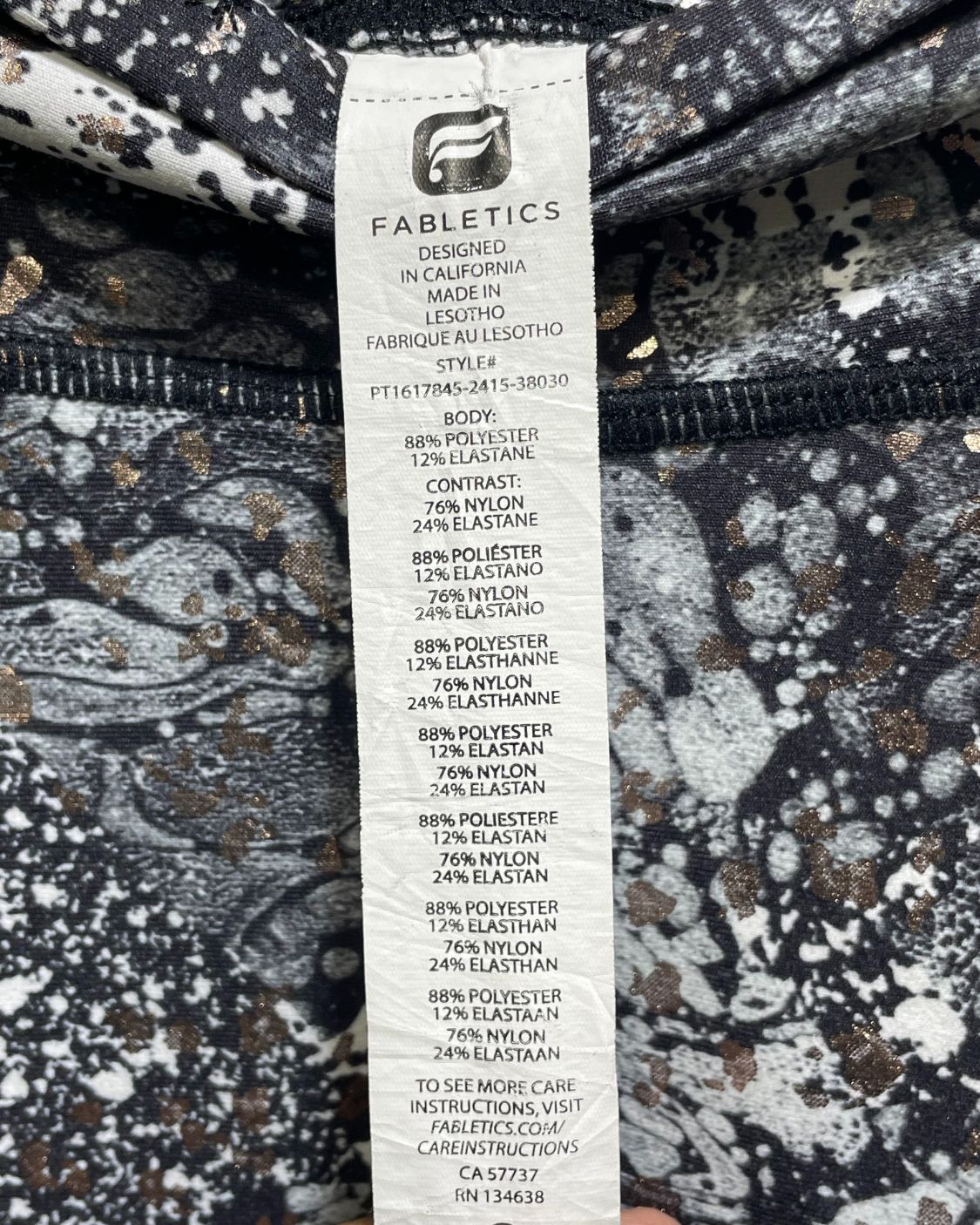 Fabletics Gray Sport Tights For Women S | ThriftHub.pk