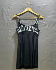 Septangle Black Sport Bra For Women XL