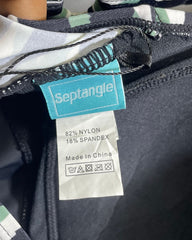Septangle Black Sport Bra For Women XL