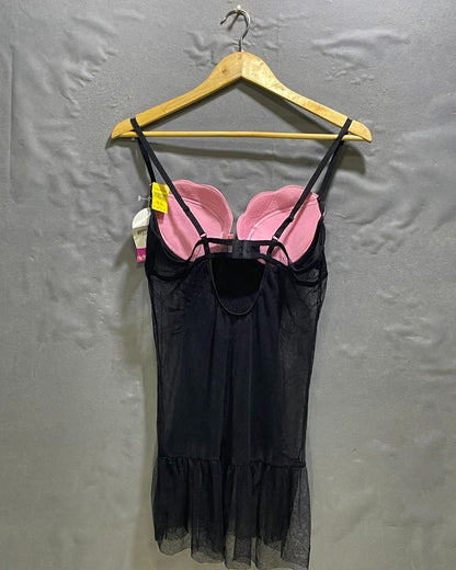 Never Naked Black Sport Bra For Women L | ThriftHub.pk