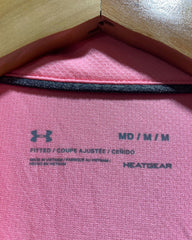 Under Armour Pink Sport Polo T Shirt For Women Medium | ThriftHub.pk
