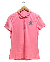 Under Armour Pink Sport Polo T Shirt For Women Medium | ThriftHub.pk