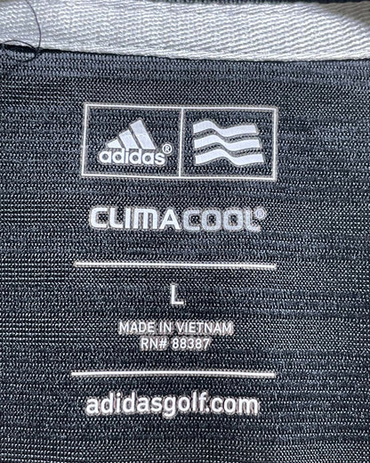 Adidas Black Sport Polo T Shirt For Women L | ThriftHub.pk