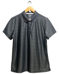 Adidas Black Sport Polo T Shirt For Women L | ThriftHub.pk