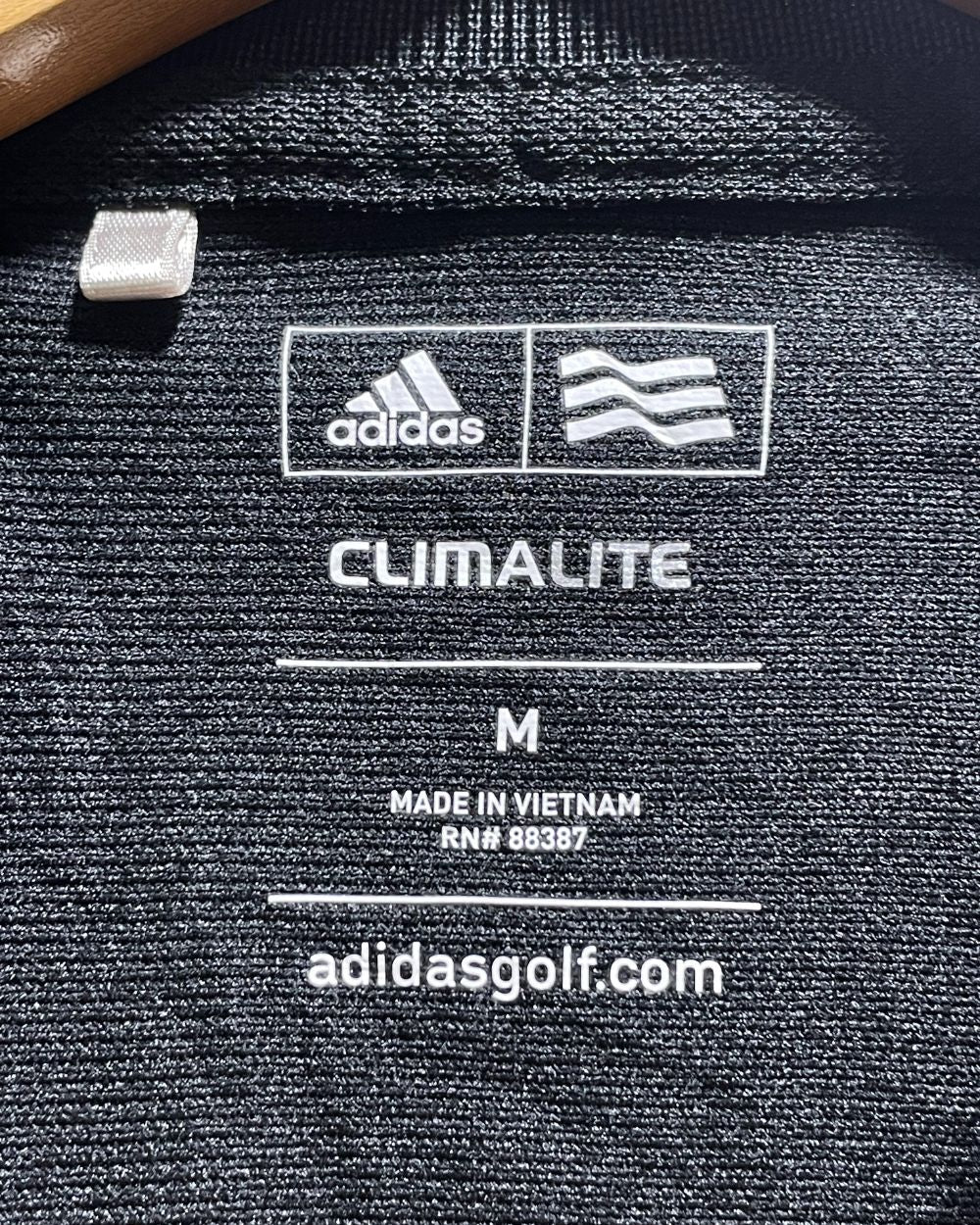 Adidas Black Sport Polo T Shirt For Women Medium | ThriftHub.pk