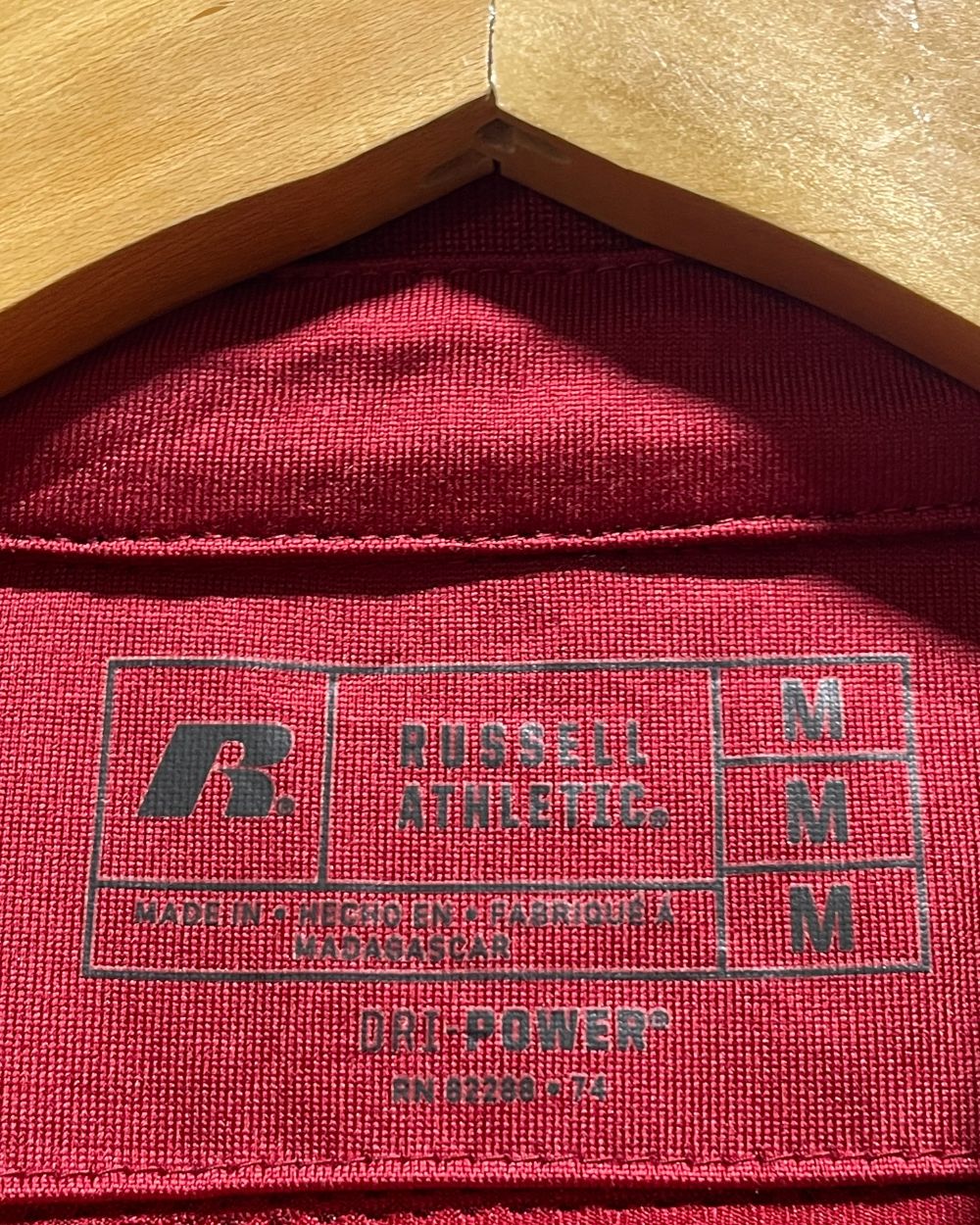 Russell Maroon Sport Polo T Shirt For Women M | ThriftHub.pk