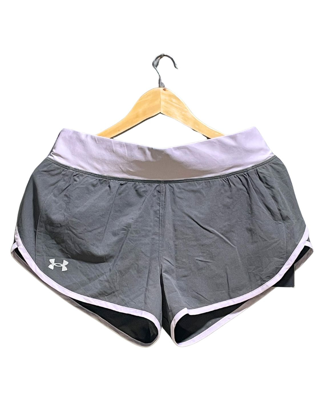 Under Armour Gray Parachute Short For Women M | ThriftHub.pk