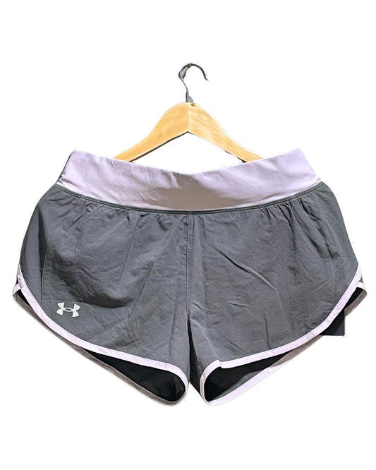 Under Armour Gray Parachute Short For Women M | ThriftHub.pk