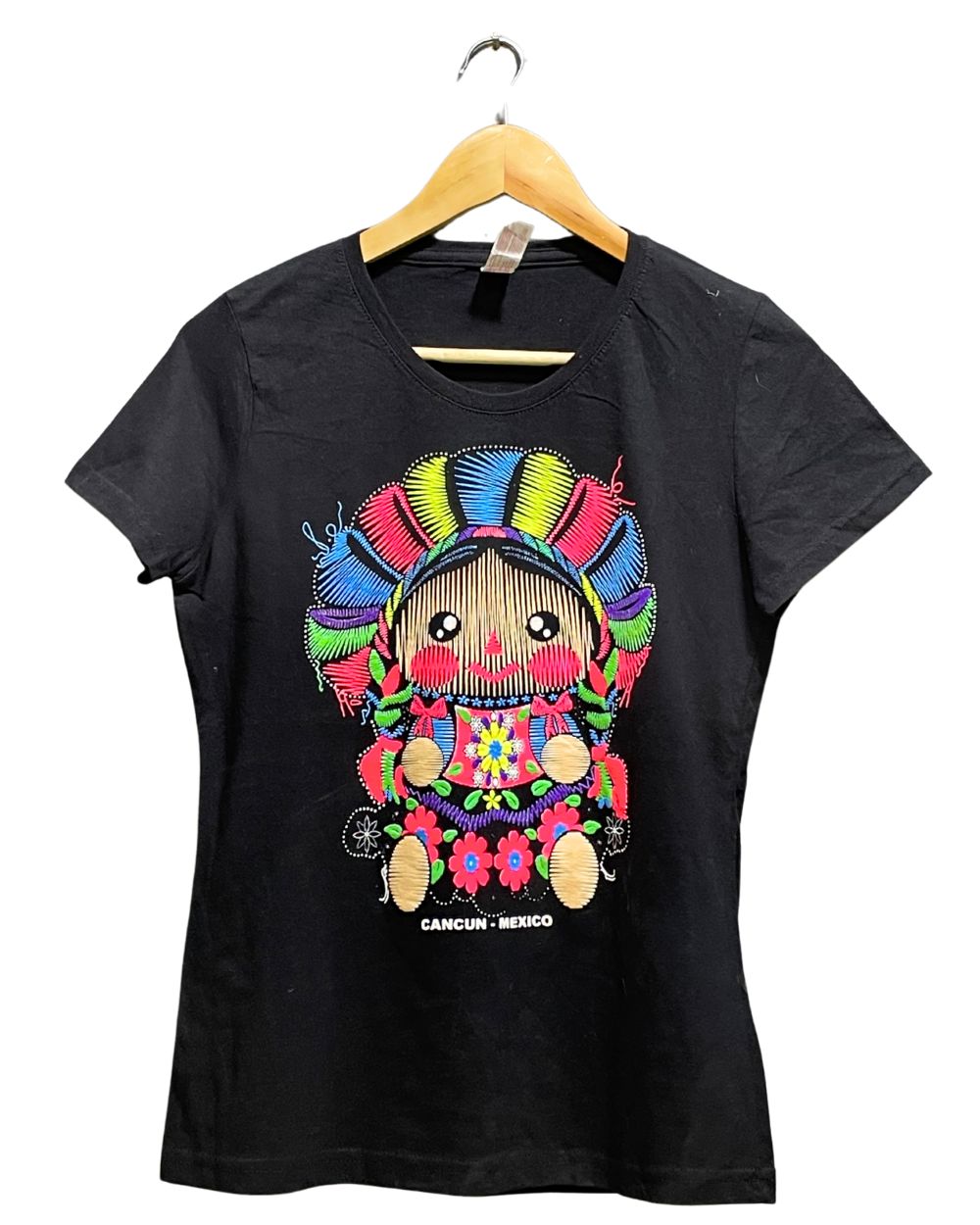 Missy Black Cotton T Shirt For Women M | ThriftHub.pk