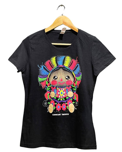 Missy Black Cotton T Shirt For Women M | ThriftHub.pk