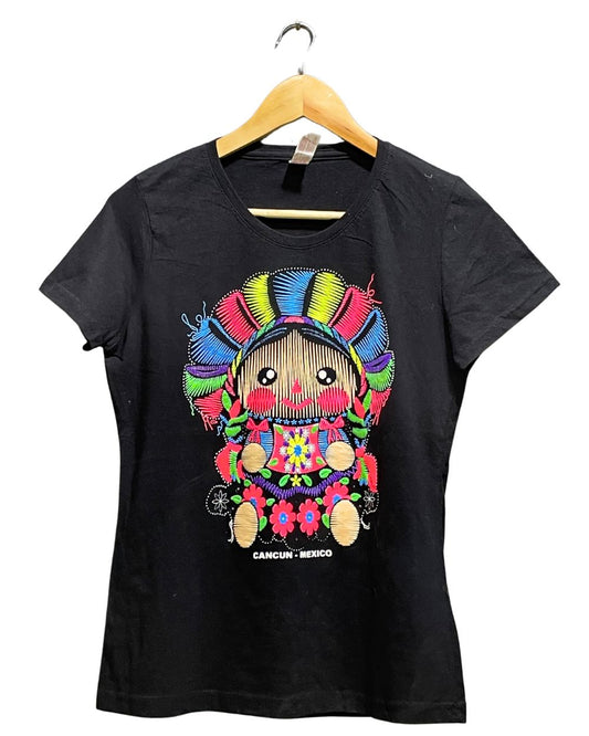 Missy Black Cotton T Shirt For Women M | ThriftHub.pk