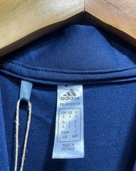 Adidas Blue Cotton Polo T Shirt For Women L | ThriftHub.pk